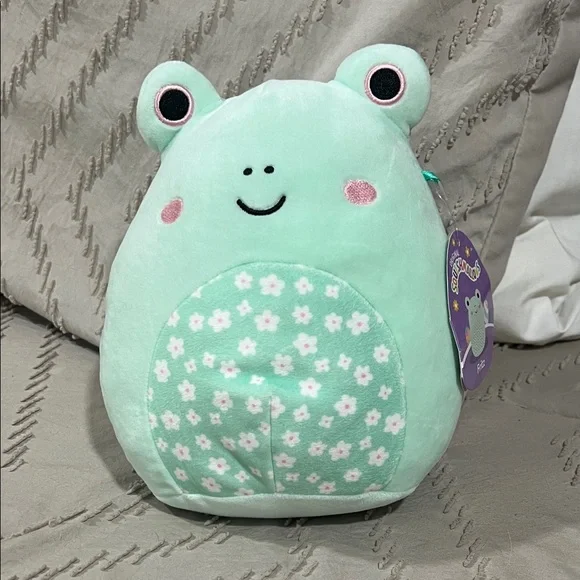 Squishmallows 8” Fritz the Frog with Floral Belly - Picture 1 of 4